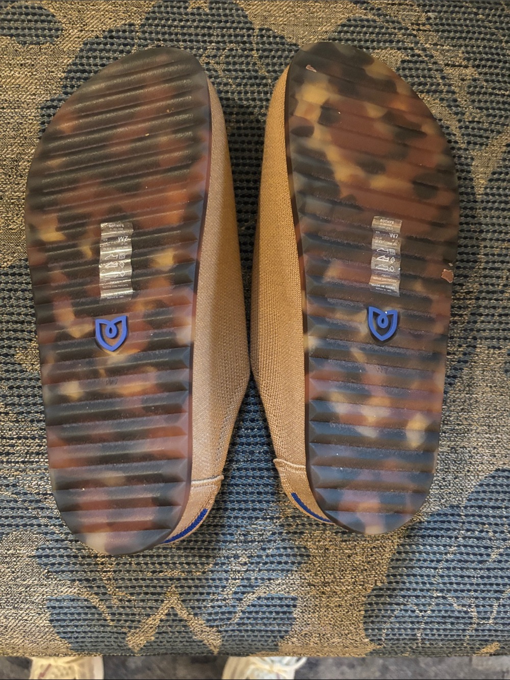 Rothy's Women's Tan Knit Slip-On Mules - Picture 3 of 4